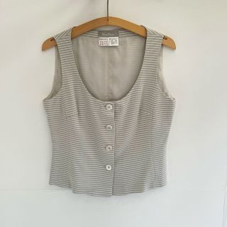 マックスマーラ(Max Mara)のMax Mara border vest(ベスト/ジレ)