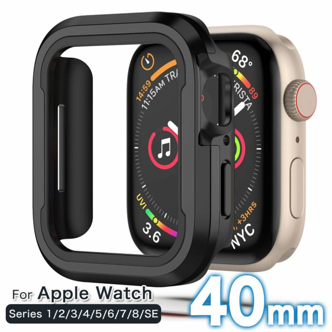 apple Watch カバー 40mm アップルウォッチ ケース 黒 40mm メンズの時計(その他)の商品写真