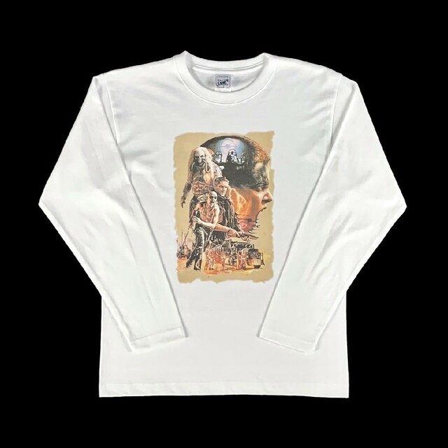 SXL半袖Tシャツの白黒新品 マッドマックス 怒りのデスロード ウェイストランド 映画 ロンT