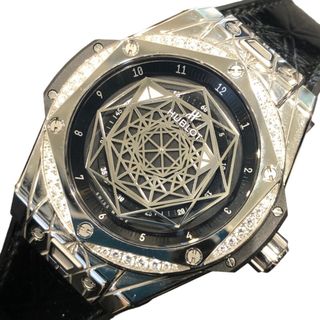 ウブロ(HUBLOT)の　ウブロ HUBLOT ビックバン ワンクリック サンブルースチール ダイヤモンド 485.SS.1117.VR.1204.MXM17 ステンレススチール ステンレススチール 自動巻き メンズ 腕時計(その他)