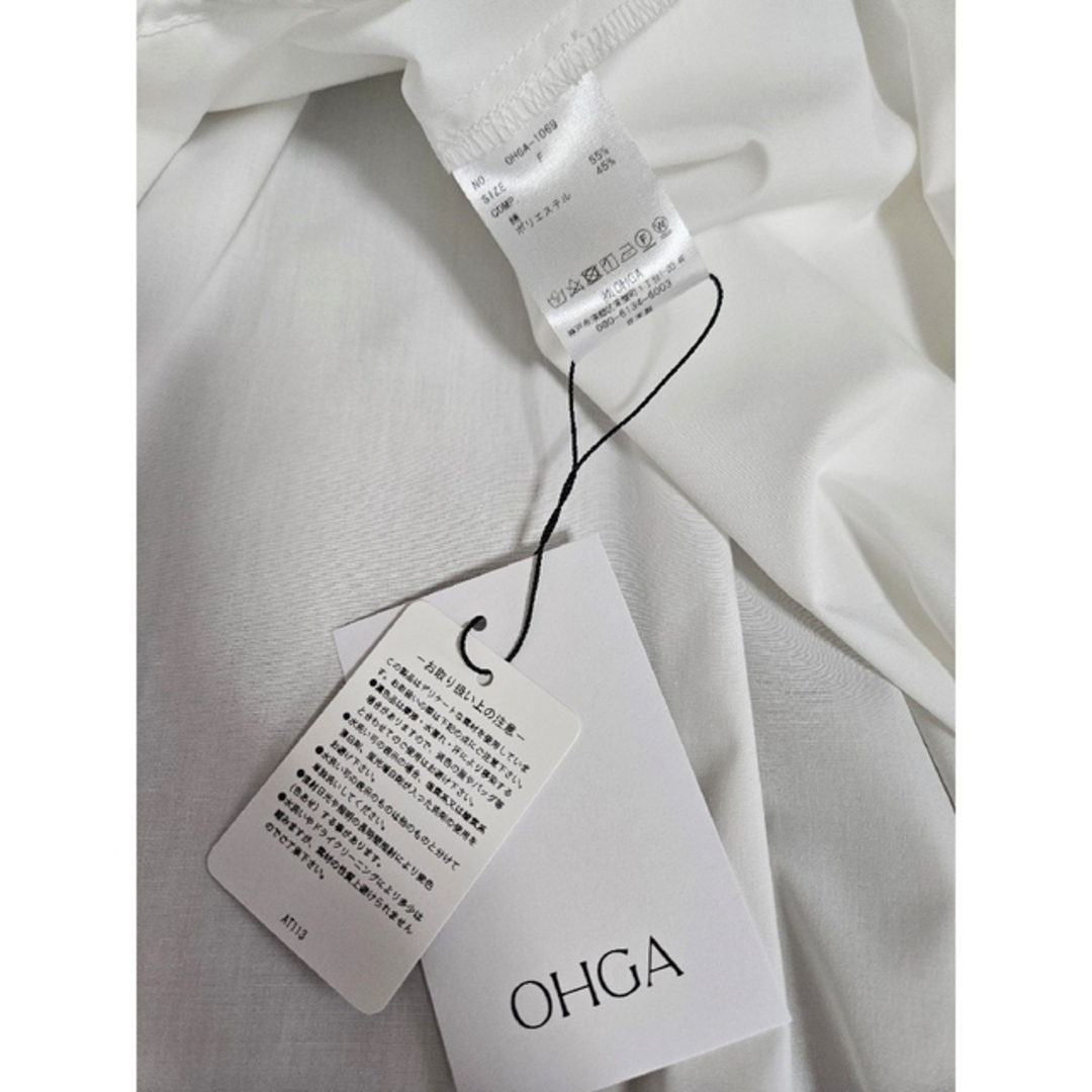 OHGA FRILL short sleevesフリルショートスリーブ ホワイト - agedor.ma