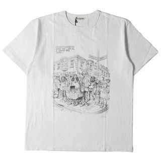 クーティー(COOTIE)のCOOTIE クーティー Tシャツ サイズ:L 19SS Robert Crumb イラスト グラフィック クルーネック Print S/S Tee HAIGHT ASHBURY ホワイトスモーク 白 トップス カットソー 半袖 【メンズ】(Tシャツ/カットソー(半袖/袖なし))