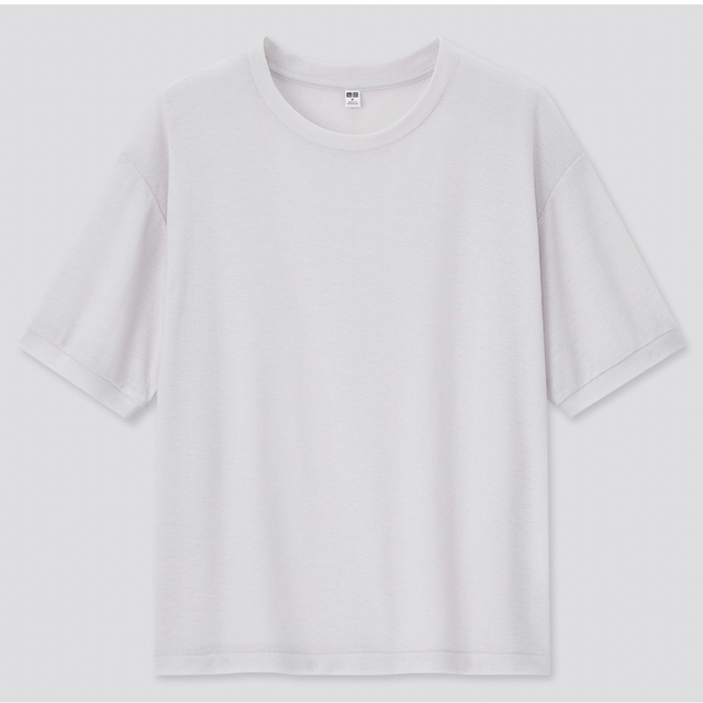 UNIQLO(ユニクロ)のUNIQLO シアーネックTシャツ レディースのトップス(Tシャツ(半袖/袖なし))の商品写真