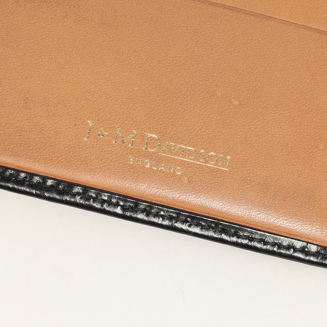 J&M DAVIDSON ジェイアンドエムデヴィッドソン ストラップ 二つ折り レザー ウォレット NEW SIZE ZIP WALLET 財布 ブラック 黒 ブランド シンプル 【メンズ】 3