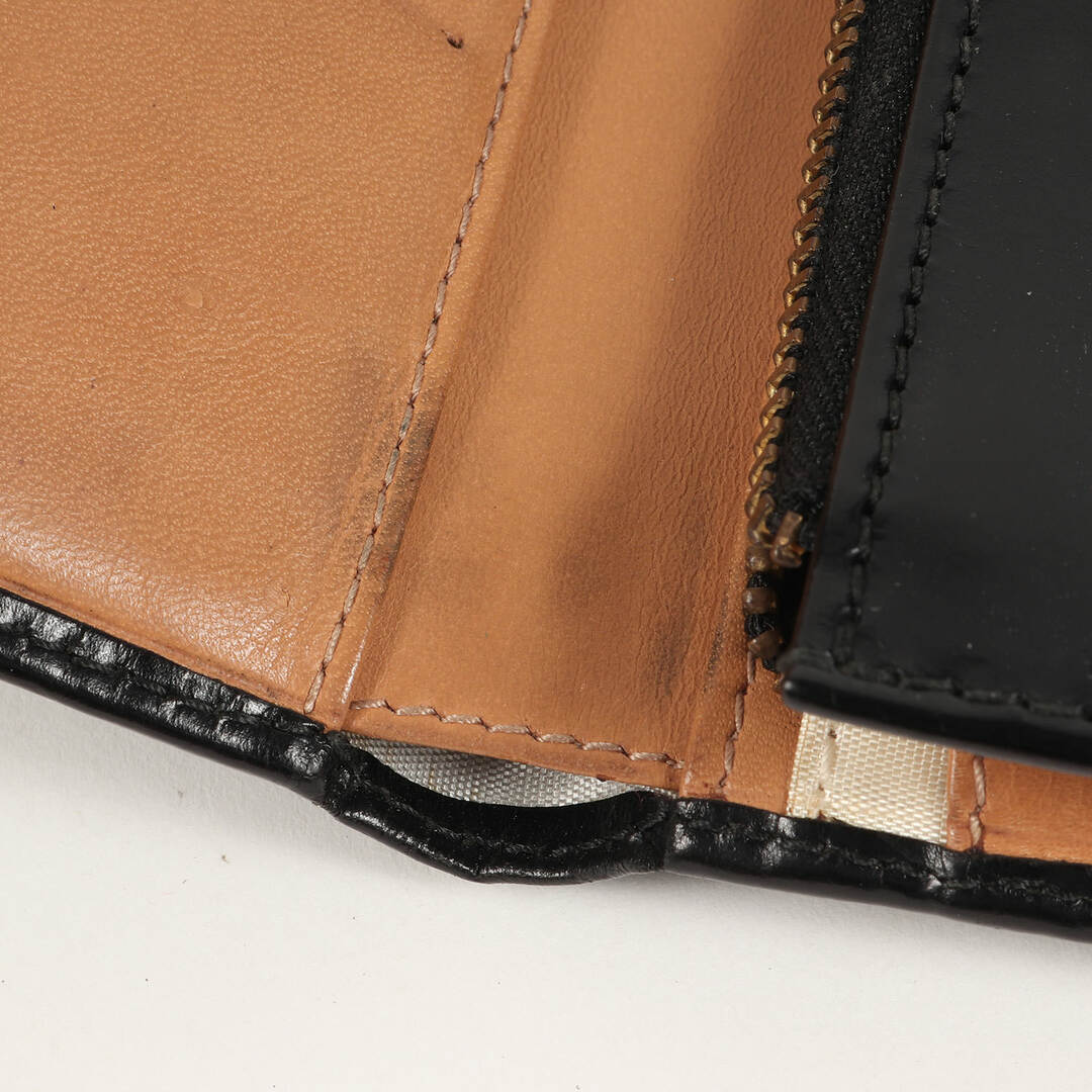 J&M DAVIDSON ジェイアンドエムデヴィッドソン ストラップ 二つ折り レザー ウォレット NEW SIZE ZIP WALLET 財布 ブラック 黒 ブランド シンプル 【メンズ】 5