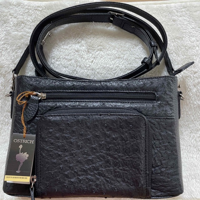 OSTRICH(オーストリッチ)のオーストリッチ 3WAY ブラック ハンドバッグ ショルダーバッグ レディースのバッグ(ショルダーバッグ)の商品写真
