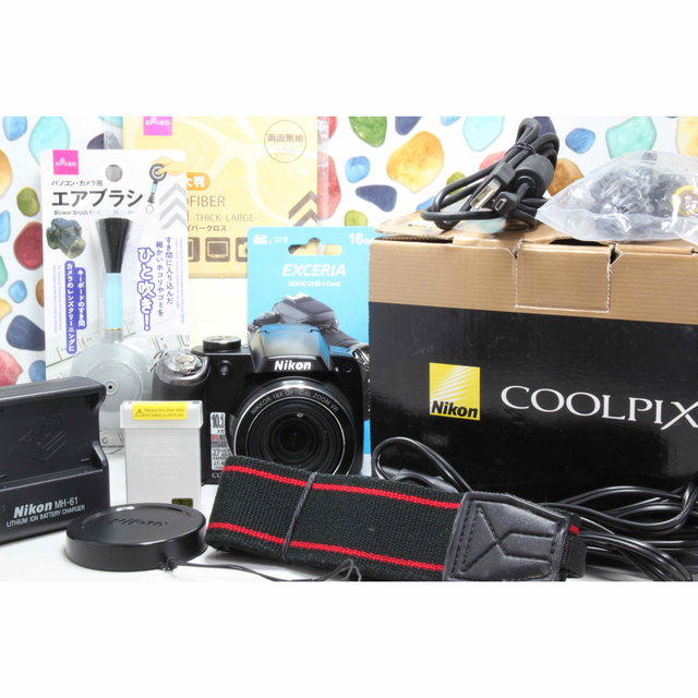 ♥︎Nikon COOLPIX L340 ◇近くも遠くもOK ◇スマホ転送 ◇美品+apple