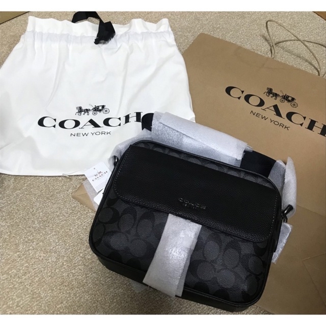 新品 コーチ COACH ハドソン クロスボディ シグネチャー キャンバス