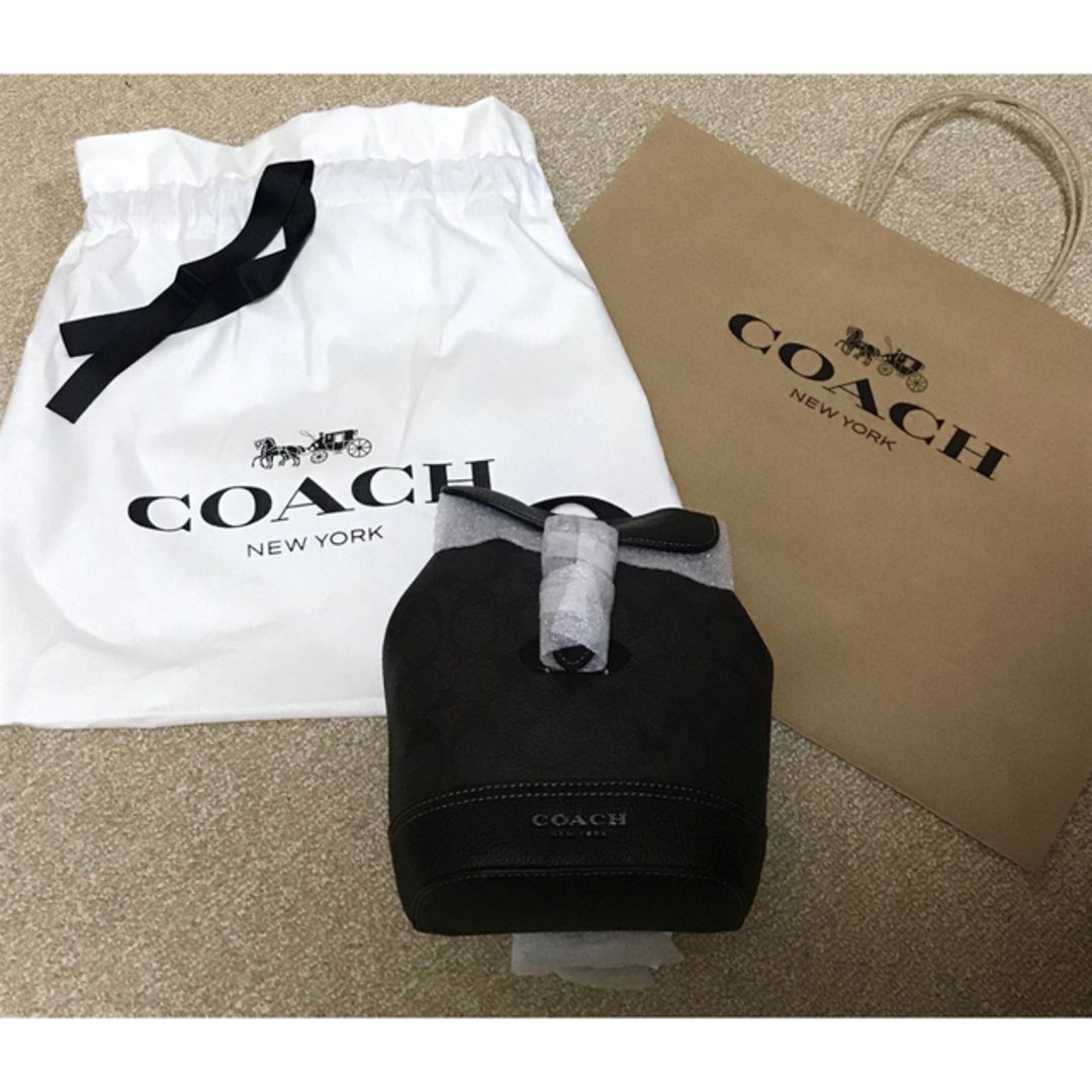 新品 COACH コーチ ハドソン スモール パック シグネチャー キャンバス 2