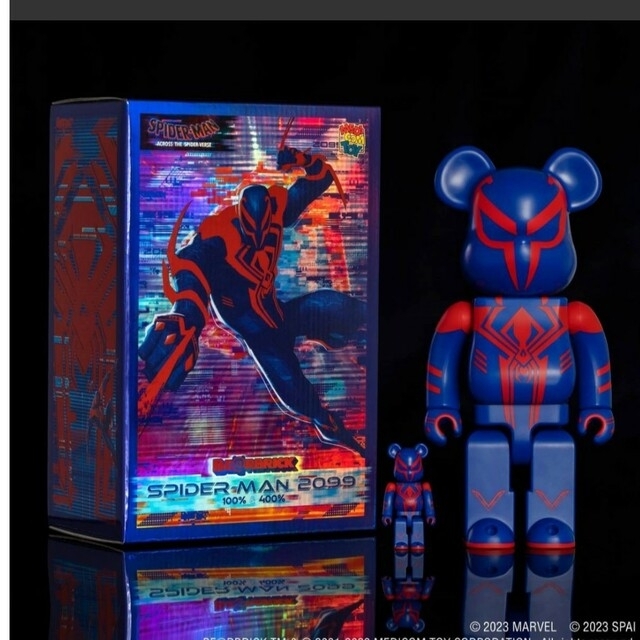 BE@RBRICK SPIDER-MAN 2099 100 400%　フィギュア エンタメ/ホビーのフィギュア(その他)の商品写真