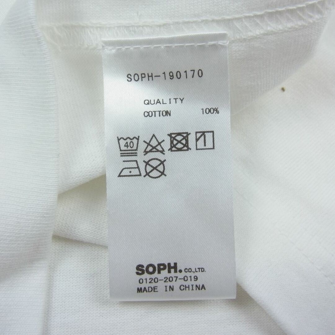 SOPHNET. ソフネット SOPH-190170 FRONT LOGO TEE フロントロゴ 半袖 Tシャツ ホワイト系 S 4