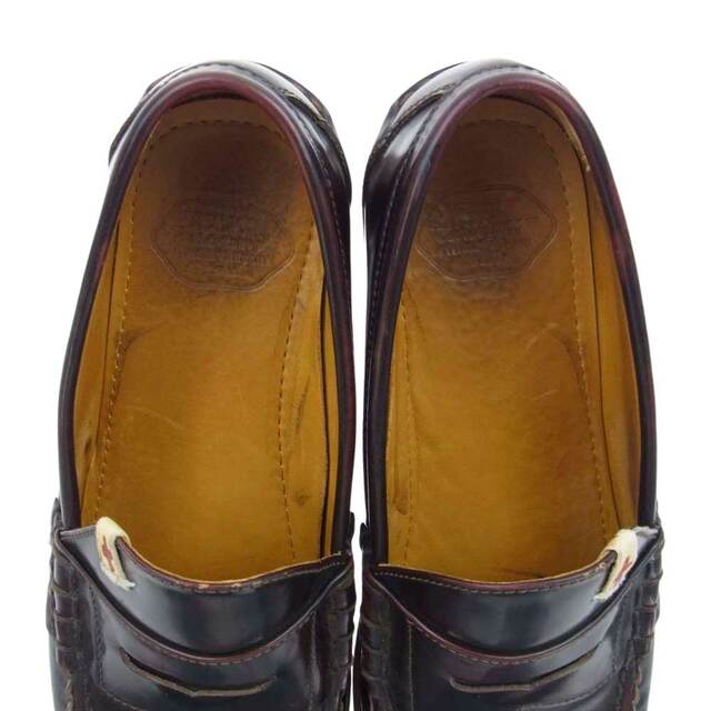 VISVIM(ヴィスヴィム)のVISVIM ビズビム ブーツ 113402002005 FABRO-FOLK  コイン ローファー ウッドソール バーガンディー ブラウン系 US11【中古】 メンズの靴/シューズ(ブーツ)の商品写真