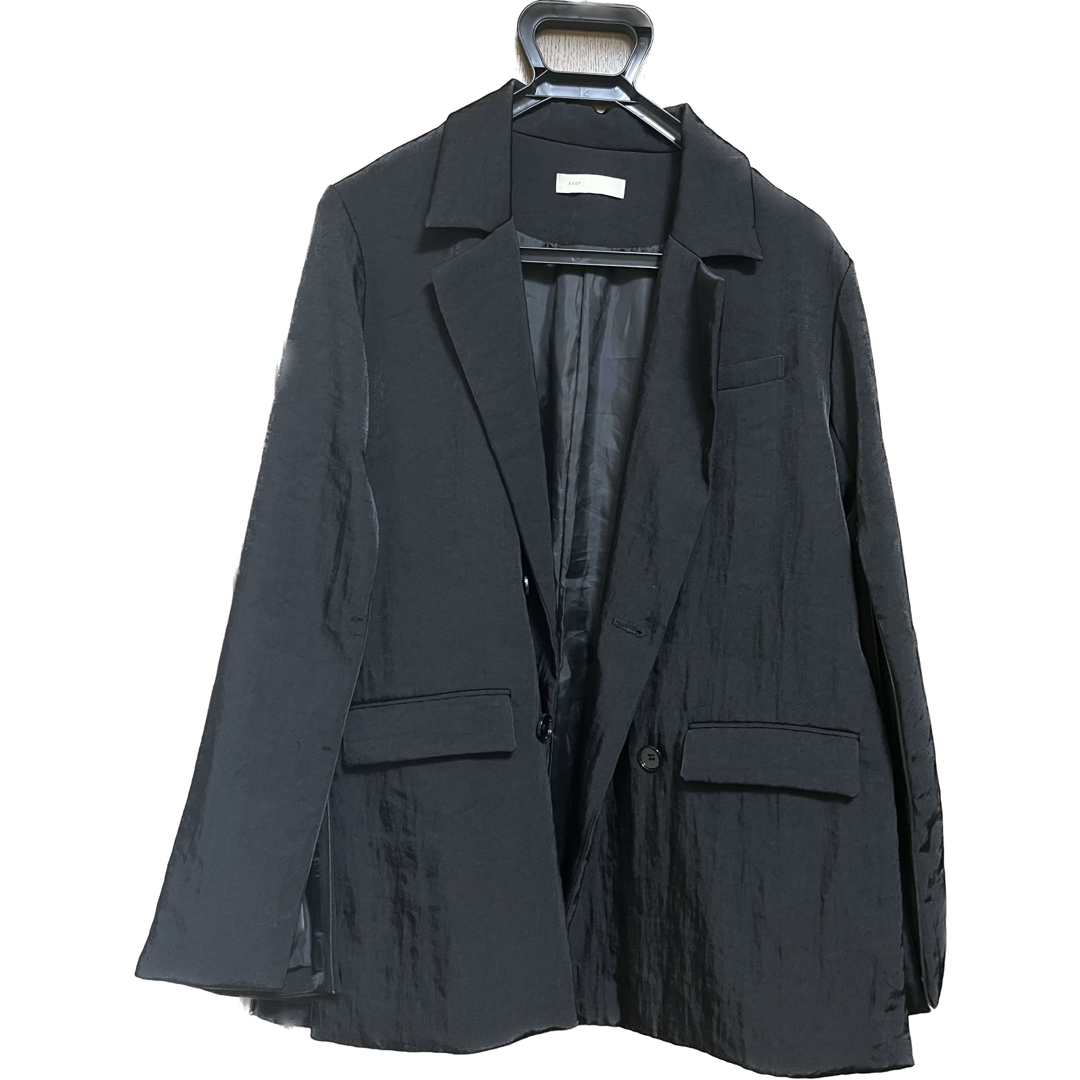新品】enof twill slit jacket Black L-