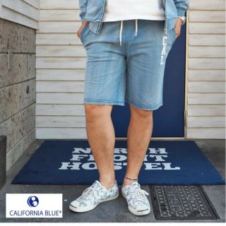 カルフォルニア　西海岸　インディゴ　ハーフパンツ(ショートパンツ)