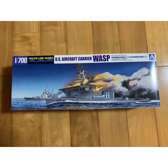 【新品】アオシマ 米国海軍空母ワスプ＆日本海軍潜水艦 伊19