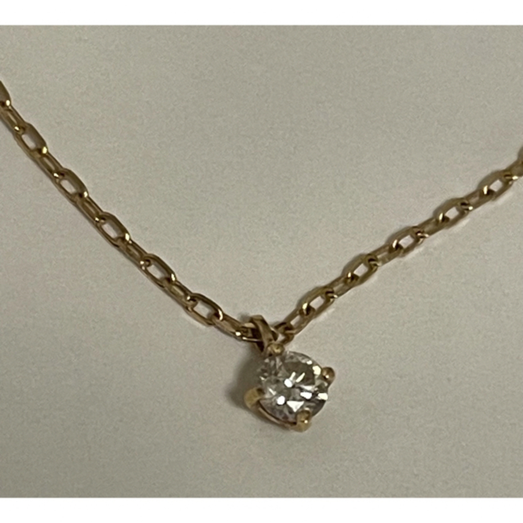 Avaron Pealina 0.1ct K18 ダイヤモンド 金 ネックレス - ネックレス