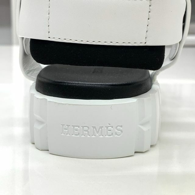 Hermes - 5312 未使用 エルメス エベレスト レザー サンダル ホワイト