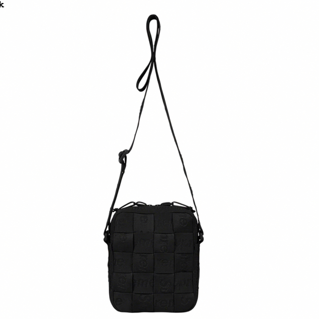 supreme woven shoulder bag black