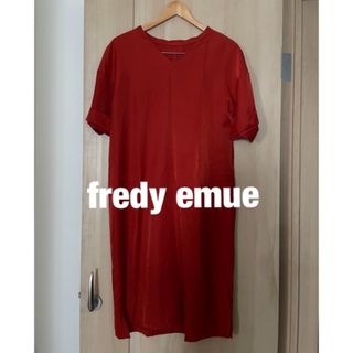 フレディエミュ(fredy emue)のレッド　ワンピース(ひざ丈ワンピース)