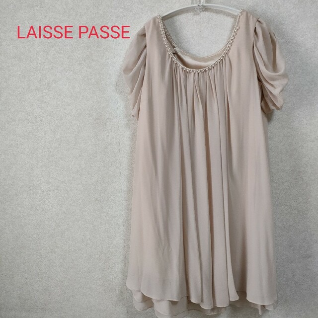 LAISSE PASSE(レッセパッセ)のLAISSE PASSE　レッセパッセ　ワンピース　ドレス　パーティー レディースのワンピース(ひざ丈ワンピース)の商品写真