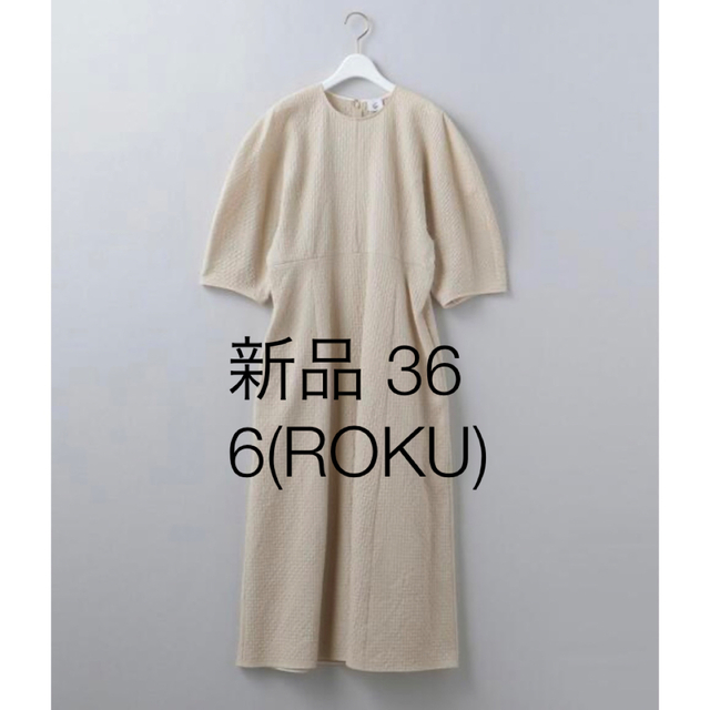 6 ROKU   新品 6ROKUロク COTTON DOBBY DRESS ワンピースの通販 by