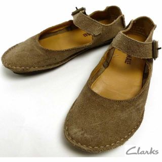 クラークス(Clarks)のClarks / クラークス ストラップ  フラットシューズ　7M(24cm(ハイヒール/パンプス)