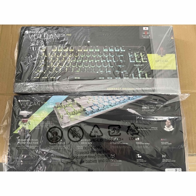 2台セットROCCAT VULCAN TKL Pro キーボード 日本語配列  スマホ/家電/カメラのPC/タブレット(PC周辺機器)の商品写真