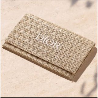 ディオール(Dior)のDior ノベルティ ラタンベージュポーチ(ポーチ)