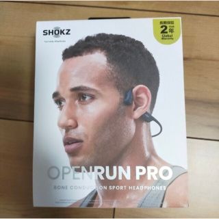 アザー(other)の【美品】Shokz OpenRun Pro 骨伝導イヤホン ブラック(ヘッドフォン/イヤフォン)