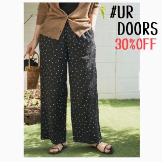 アーバンリサーチドアーズ(URBAN RESEARCH DOORS)の★新品未使用タグ付き★UR DOORS＊リネンドットイージーパンツ(その他)