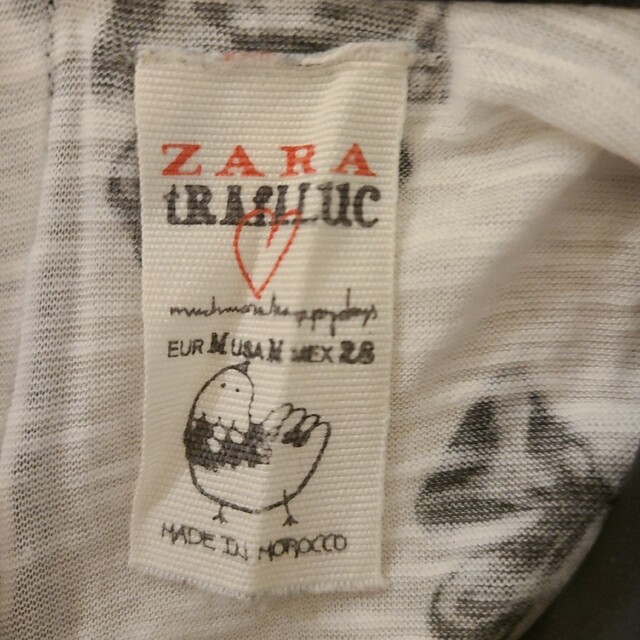 ZARA(ザラ)のヤヤヤ、やっぱりZARAのデザインがカワちぃ！サイズM ZARA TR レディースのトップス(Tシャツ(半袖/袖なし))の商品写真