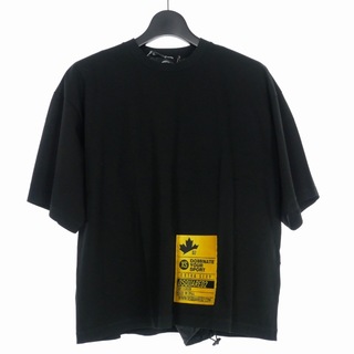 ディースクエアード(DSQUARED2)のディースクエアード ワンポイント ロゴ Tシャツ レイヤード M ブラック(Tシャツ/カットソー(半袖/袖なし))