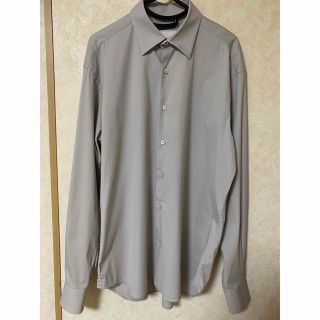 PRADA ライトグレー ストレッチシャツ パステルカラー tic-guinee.net