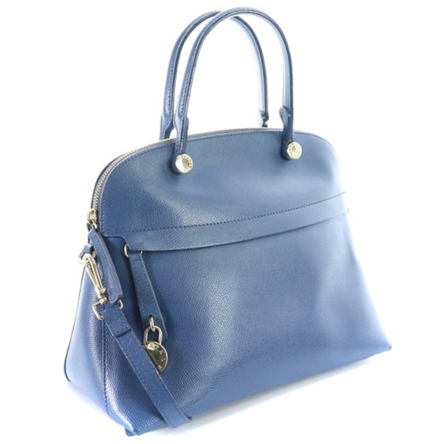 Furla(フルラ)のフルラ パイパー ハンドバッグ ショルダーバッグ 2way レザー 青 レディースのバッグ(ショルダーバッグ)の商品写真