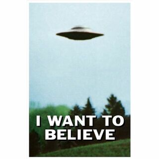 X-FILESポスター/I WANT TO BELIEVE/UK製正規品未使用(その他)
