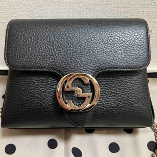 グッチ(Gucci)のGUCCI グッチ　インターロッキング　ショルダーバッグ　チェーンバッグ(ショルダーバッグ)