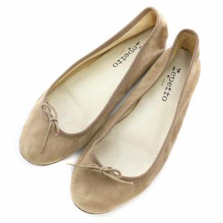 レペット(repetto)のレペット フラットシューズ バレエシューズ 38.5 24.3cm ベージュ(バレエシューズ)