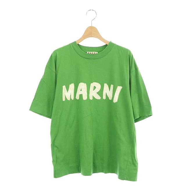 Marni(マルニ)のマルニ オーバーサイズ ロゴTシャツ カットソー 五分袖 THJET49EPC レディースのトップス(その他)の商品写真