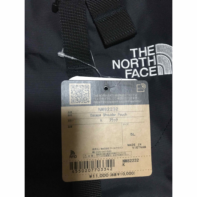 THE NORTH FACE(ザノースフェイス)の■新品■ザノースフェイス エスケープショルダーポーチ バッグ 黒 5L レディースのバッグ(ショルダーバッグ)の商品写真