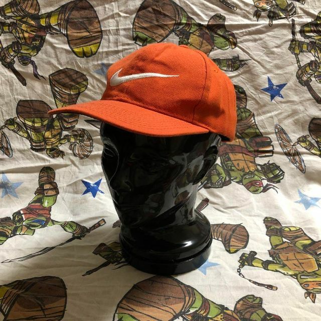 レア デッドストック 90s NIKE CAP キャップ ナイキ オレンジ