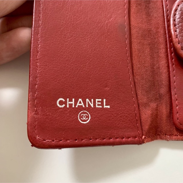 CHANEL マトラッセ キーケース キャビアスキン 赤 レッド 6連キー