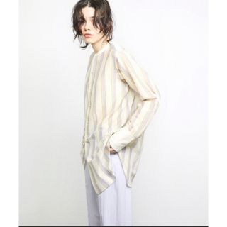 トゥデイフル(TODAYFUL)のtodayful mulch stripe silk shirt(シャツ/ブラウス(長袖/七分))