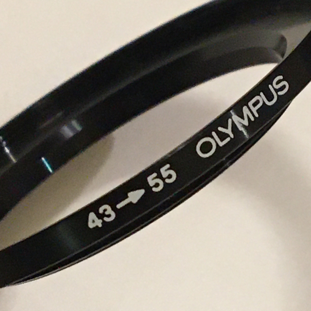 OLYMPUS(オリンパス)のOLYMPUS オリンパス純正43mm →55mm ステップアップ リング スマホ/家電/カメラのカメラ(レンズ(単焦点))の商品写真