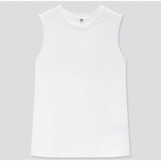 ユニクロ(UNIQLO)のUNIQLO／コットンノースリーブT(Tシャツ(半袖/袖なし))