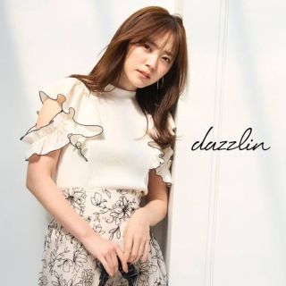 ダズリン(dazzlin)の｢値下げ！｣dazzlin バイカラーフリルカットトップス(カットソー(半袖/袖なし))