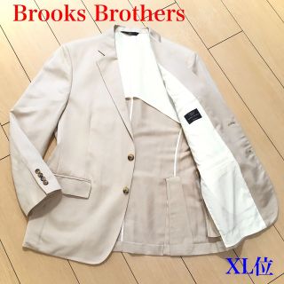 ブルックスブラザース(Brooks Brothers)の美品★ブルックスブラザーズ テーラードジャケット リネン 春夏 XL位 A701(テーラードジャケット)