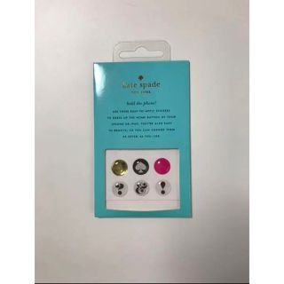 ケイトスペードニューヨーク(kate spade new york)のKATE SPADE ボタンステッカー(iPhoneケース)