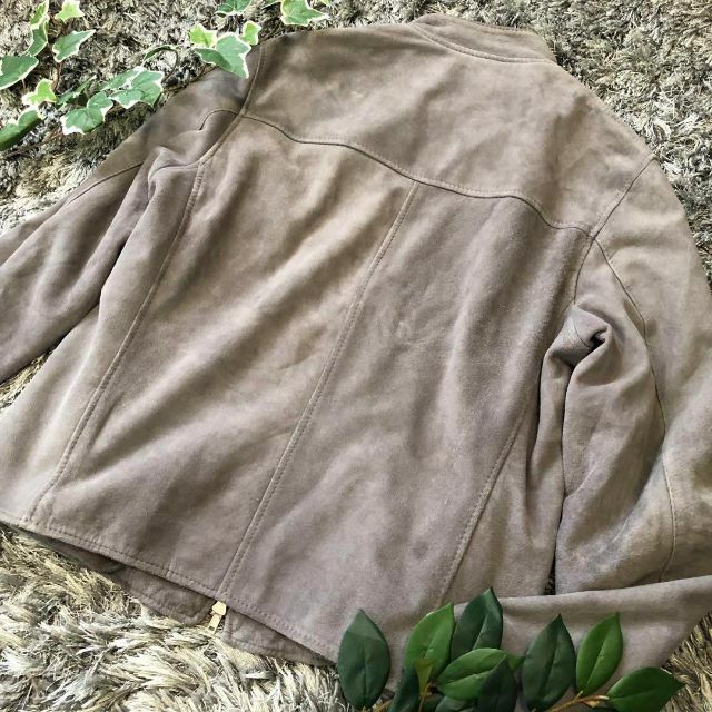 ジェームスグロース メンズ レザージャケット サイズM グレー