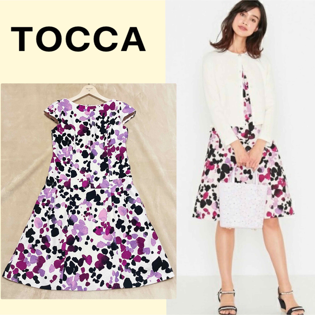 新品 未着用】TOCCA ワンピース サイズ２ - ひざ丈ワンピース