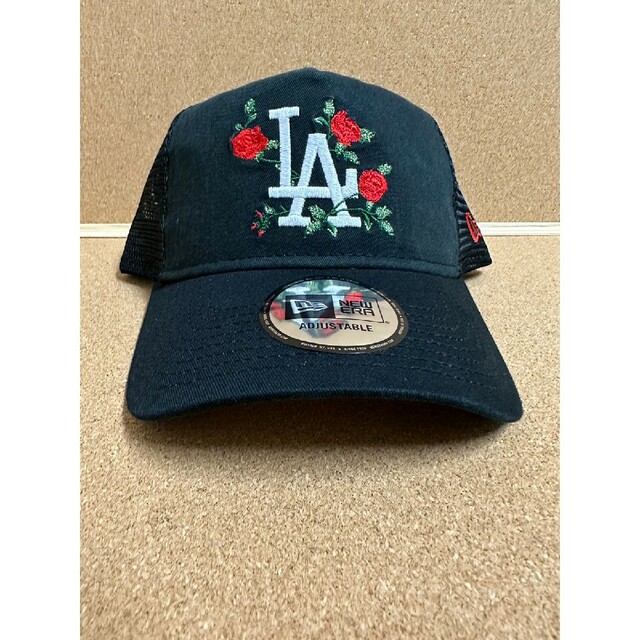 Newera 9forty ロサンゼルスドジャース ローズ刺繍 メ
